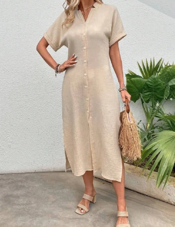 Rochie medie SHEIN, crem