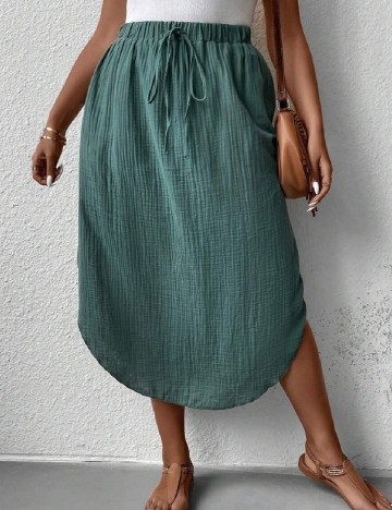 Fusta Emery Rose Curve, verde