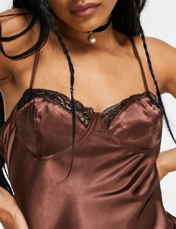 Rochie scurta Top Shop, maro