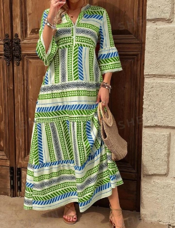 Rochie lunga SHEIN, verde
