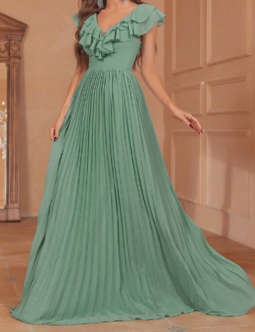 Rochie lunga Faeriesty, verde