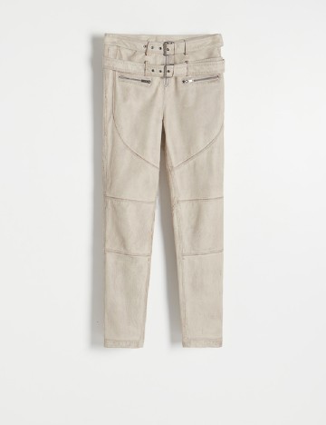 Pantaloni Reserved, crem