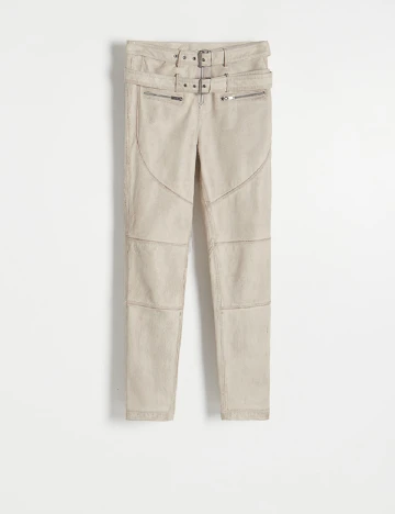 Pantaloni Reserved, crem