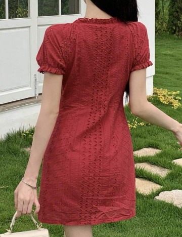 Rochie scurta Dazy, rosu