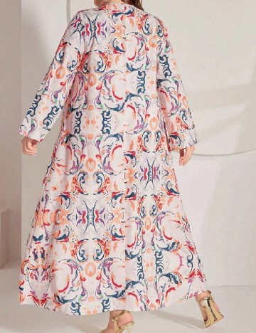 Rochie lunga SHEIN CURVE, roz pal