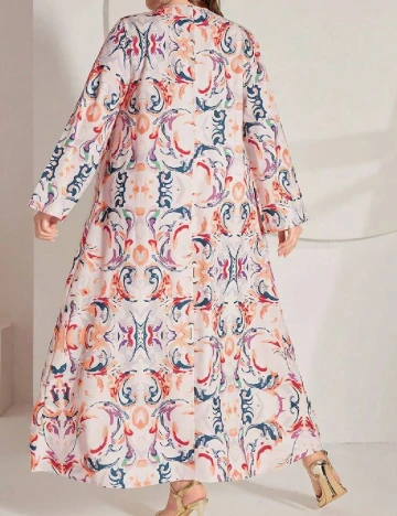 Rochie lunga SHEIN CURVE, roz pal