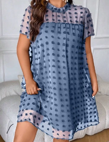 Rochie scurta SHEIN CURVE, albastru