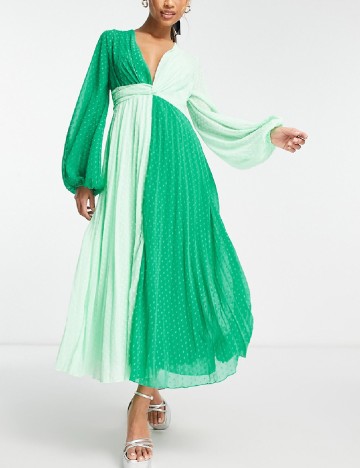 Rochie lunga ASOS, verde