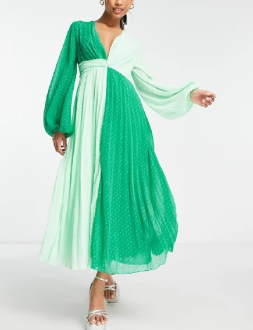 Rochie lunga ASOS, verde