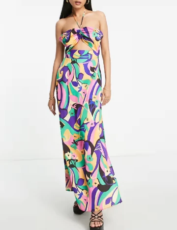 Rochie lunga Top Shop, mix culori