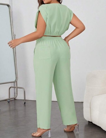 Compleu SHEIN CURVE, verde