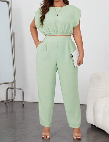 Compleu SHEIN CURVE, verde