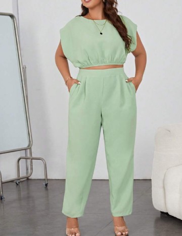 Compleu SHEIN CURVE, verde