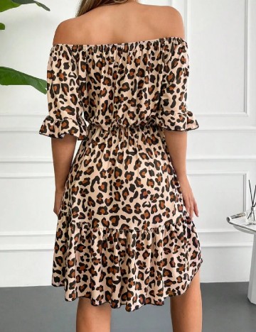 Rochie scurta SHEIN, animal print