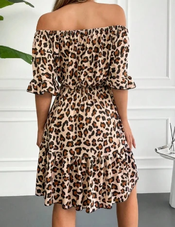 Rochie scurta SHEIN, animal print