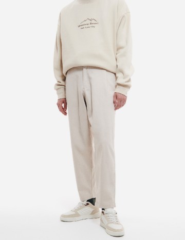
						Pantaloni Reserved, crem