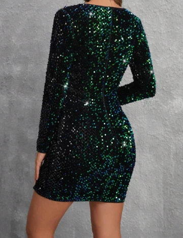 Rochie scurta SHEIN, verde
