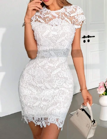 Rochie scurta SHEIN, alb
