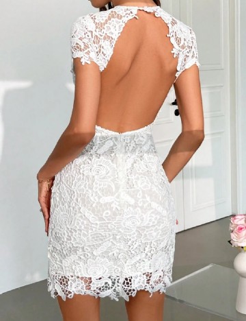Rochie scurta SHEIN, alb