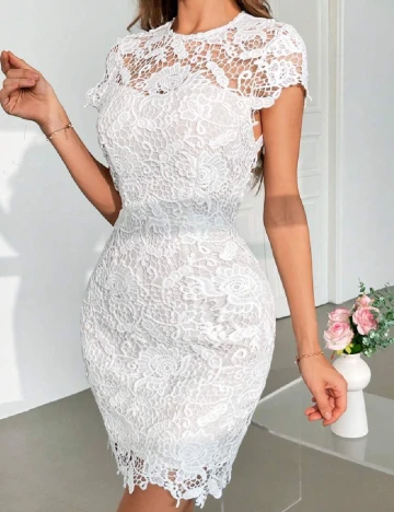 Rochie scurta SHEIN, alb