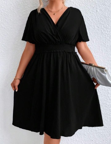 Rochie scurta SHEIN CURVE, negru