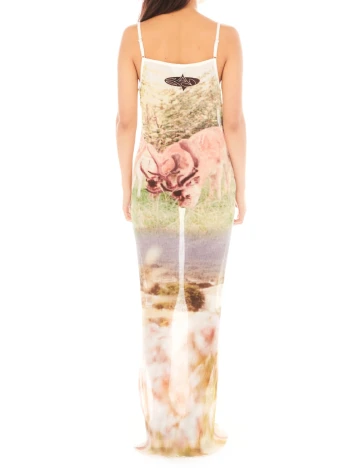 Rochie lunga Basic Pleasure Mode, mix culori Mix culori