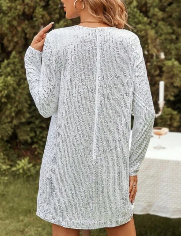Rochie scurta SHEIN, argintiu