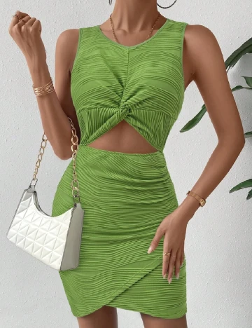 Rochie scurta SHEIN, verde