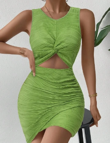 Rochie scurta SHEIN, verde