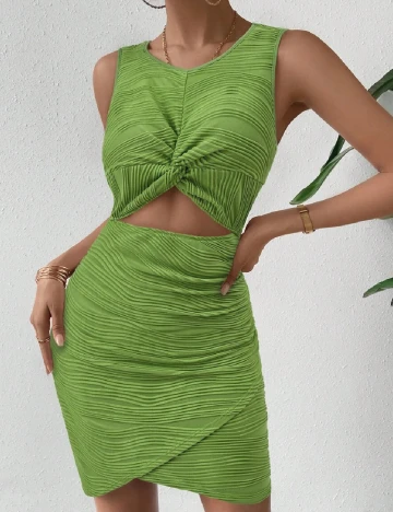 Rochie scurta SHEIN, verde