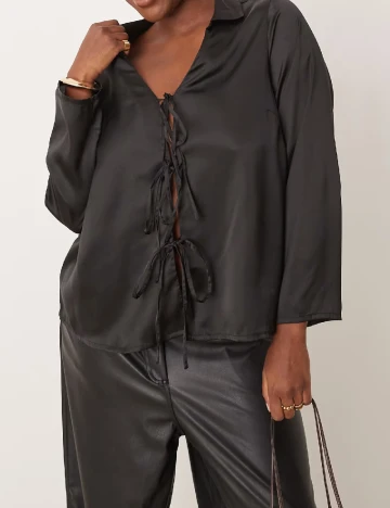 Camasa New Look Curves, negru Negru