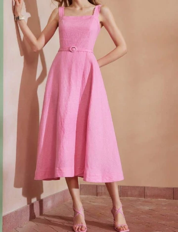 Rochie medie MOTF, roz