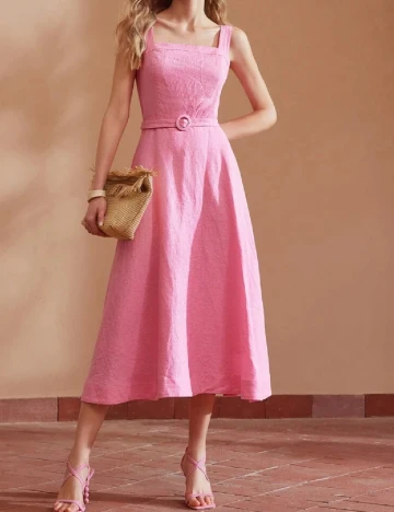 Rochie medie MOTF, roz