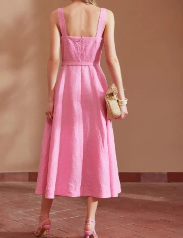 Rochie medie MOTF, roz