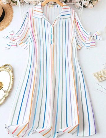 Rochie scurta SHEIN CURVE, alb