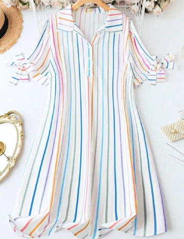 Rochie scurta SHEIN CURVE, alb
