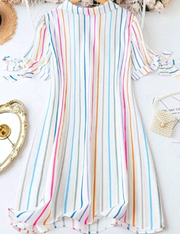 Rochie scurta SHEIN CURVE, alb