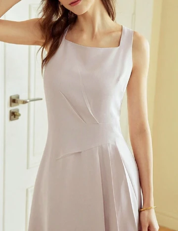 Rochie medie MOTF, roz pal