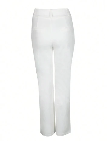 Pantaloni SHEIN, alb