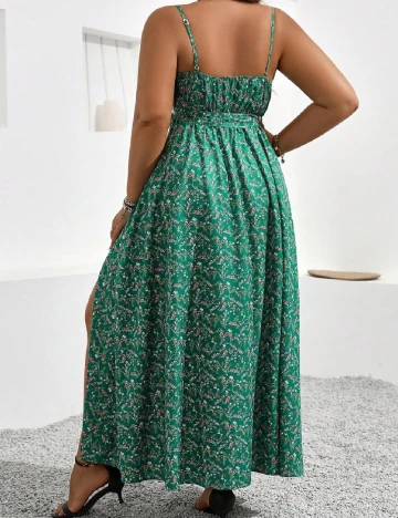 Rochie lunga SHEIN CURVE, verde