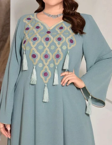 Rochie lunga SHEIN CURVE, albastru