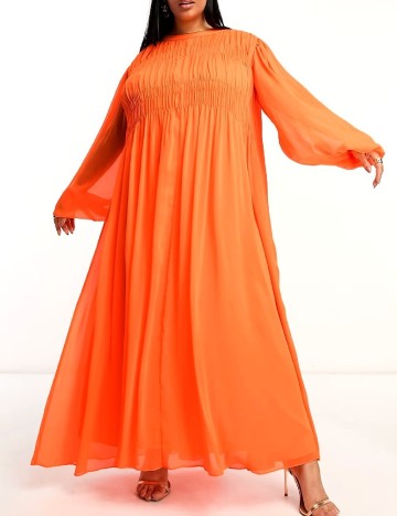 Rochie lunga ASOS, portocaliu