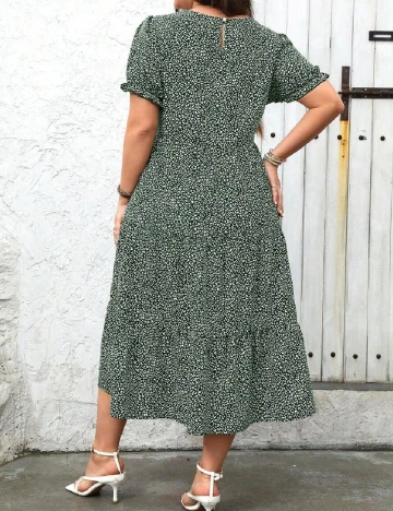 Rochie medie SHEIN CURVE, verde Verde