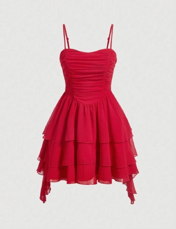 Rochie scurta SHEIN, rosu