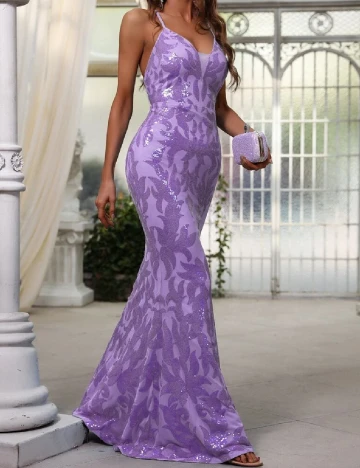 Rochie lunga Faeriesty, mov