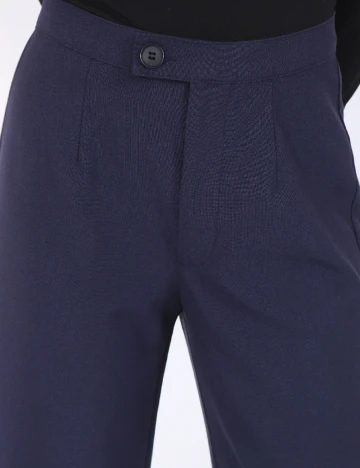 Pantaloni Pull&Bear, bleumarin