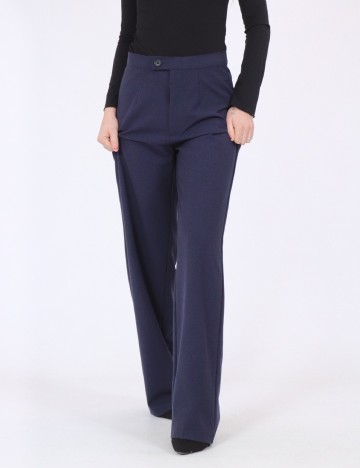 Pantaloni Pull&Bear, bleumarin