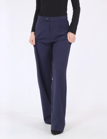 Pantaloni Pull&Bear, bleumarin