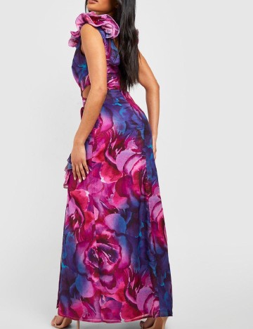 Rochie lunga Boohoo, roz