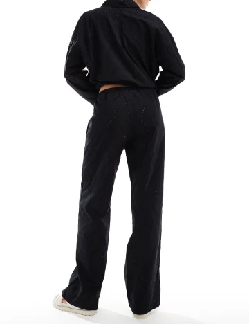 Pantaloni Pull&Bear, negru